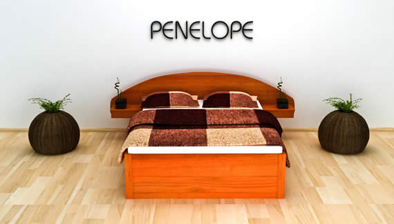Dvoulůžková postel Penelope