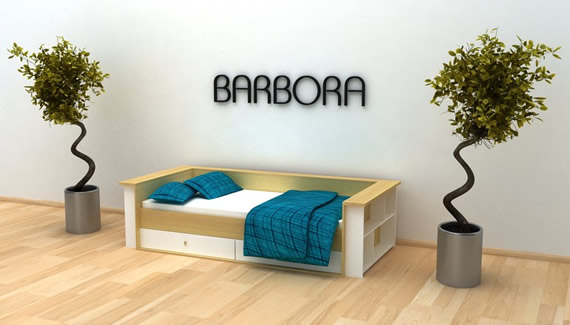Jednolůžková postel Barbora