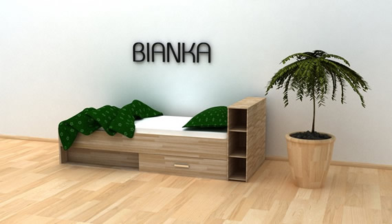 Jednolůžková postel Bianka