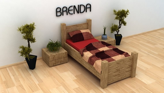 Jednolůžková postel Brenda