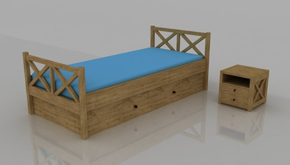 Jednolůžková postel Eriona