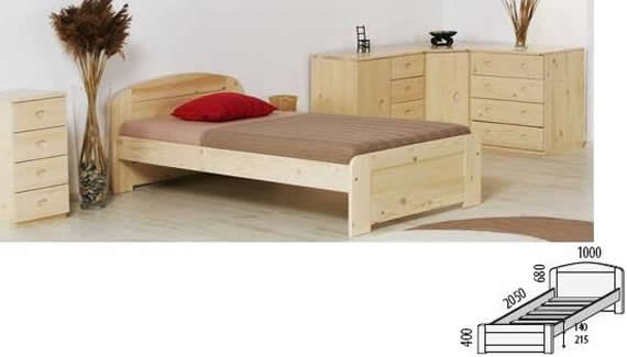 Jednolůžková postel Klementýna