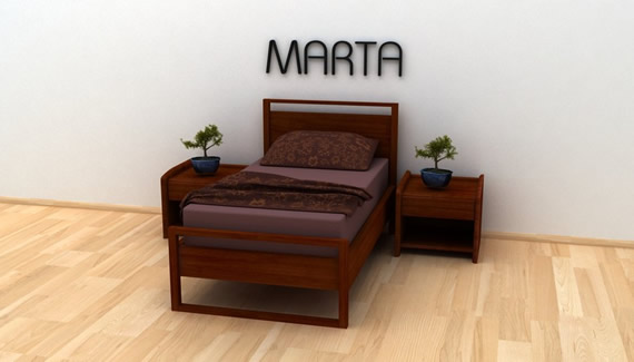Jednolůžková postel Marta